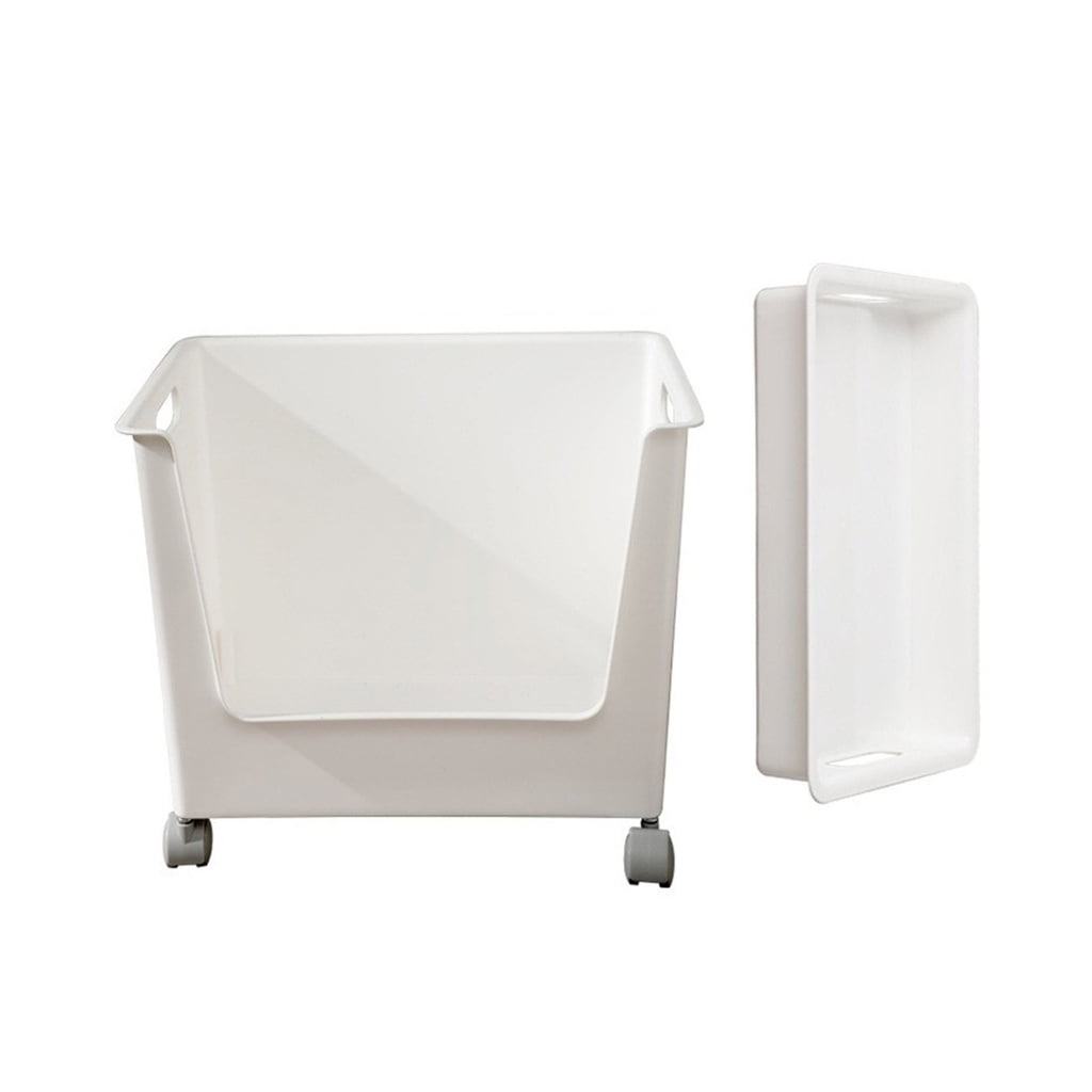 Space Saving Wheeled Storage Bin Portable Storage Container Large