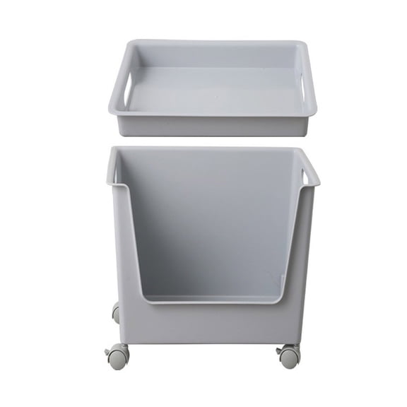 Space Saving Wheeled Storage Bin Portable Storage Container Large Rolling Storage Bin for Household Organization