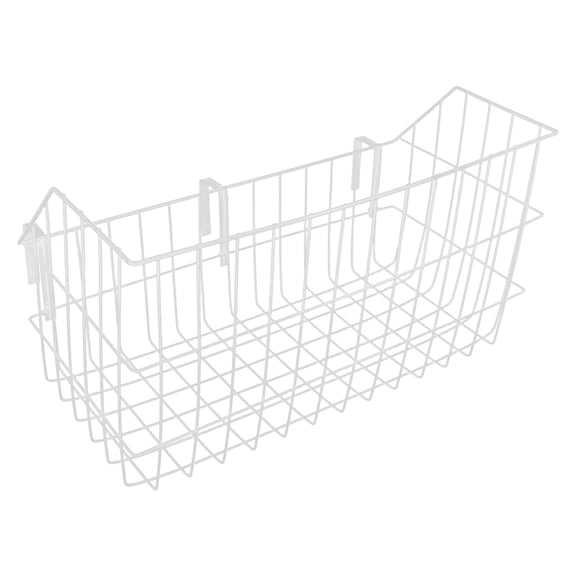 Space Saving White Metal Bed Shelf Hanging Organizer for Dorm Bedside Storage