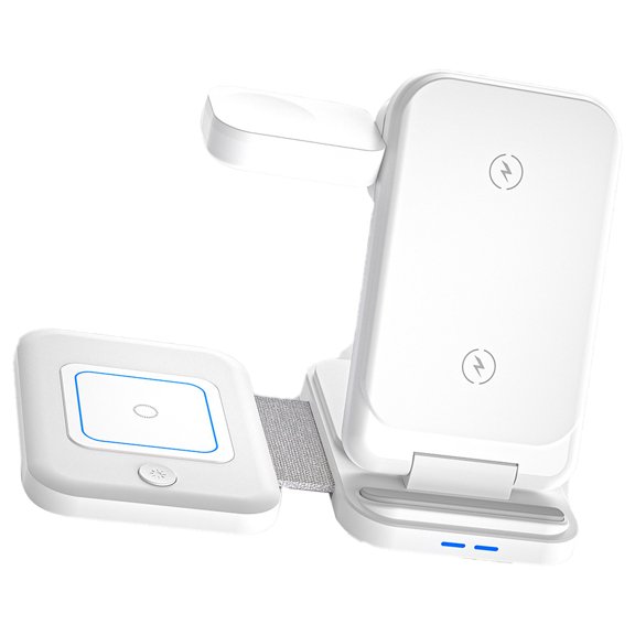 Space Saving Wireless Charging Station For Multiple Device Charging Fast Charging Stand Adjustable Light Control