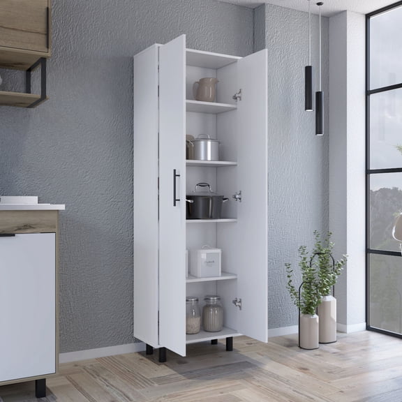 Space - Saving and Organized Storage - Keep Your Home Clutter - Free with Five - Shelf Storage Unit