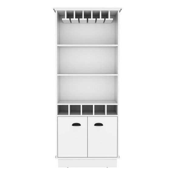 Space-Saving and Practical - Living Room Bar Cabinet with Concealed Storage