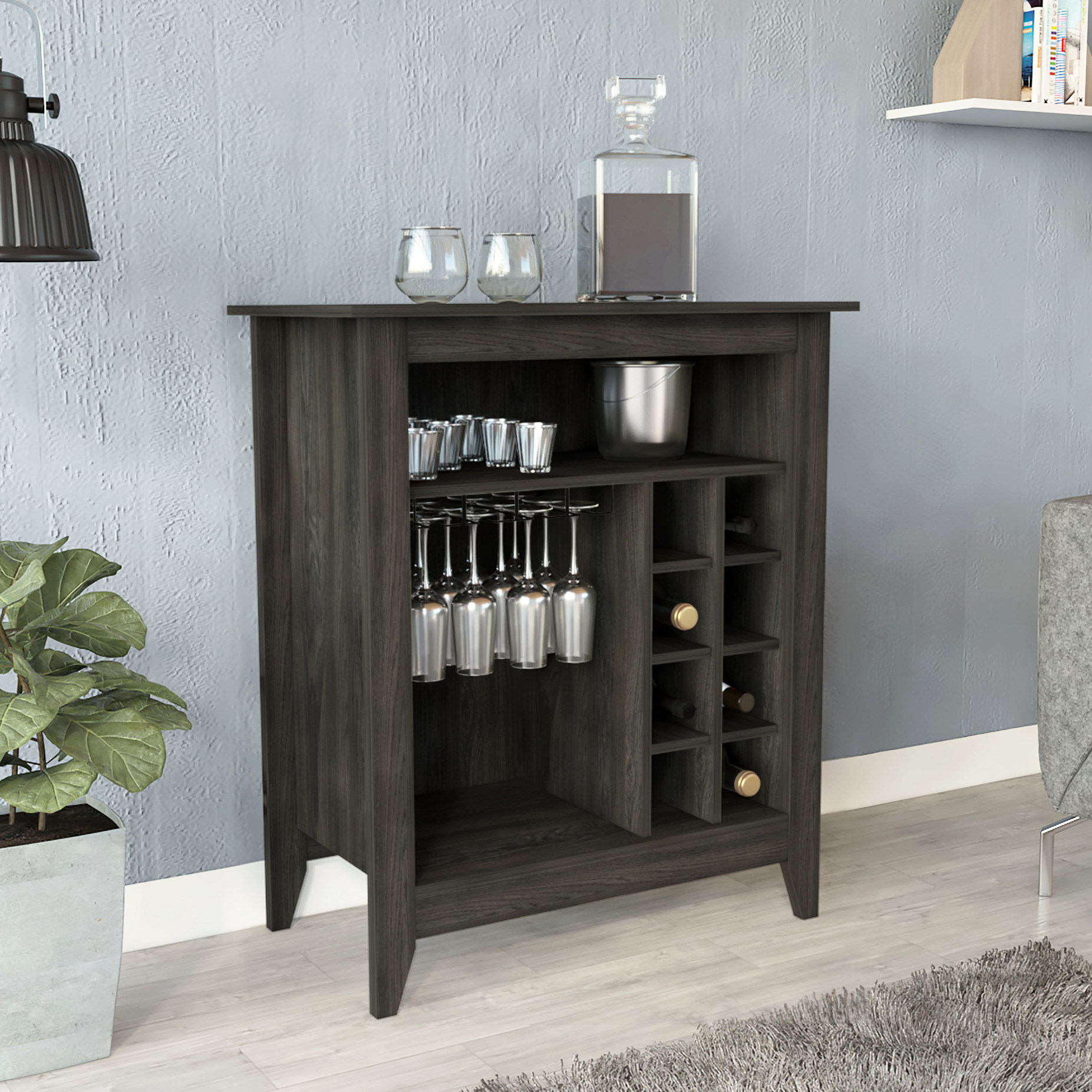 Curated visual reference: Visual Reference: Space Saving And Useful Bar Cabinet With Built