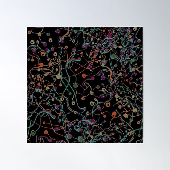 Space Seeds Poster Wall Art, Modern Wall Decor, 16x16 UNFRAMED