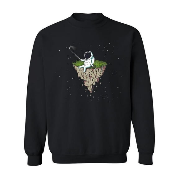 Space Selfie Sweatshirt Men -Image by Shutterstock, Male 4X-Large