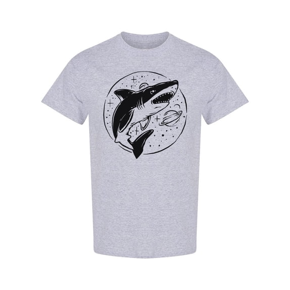 Space Shark Design T-Shirt Men -Image by Shutterstock, Male x-Large