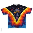 thumbnail image 1 of Space Shrooms - Light Fantasy Apparel T-Shirt - Tie Dye, 1 of 2
