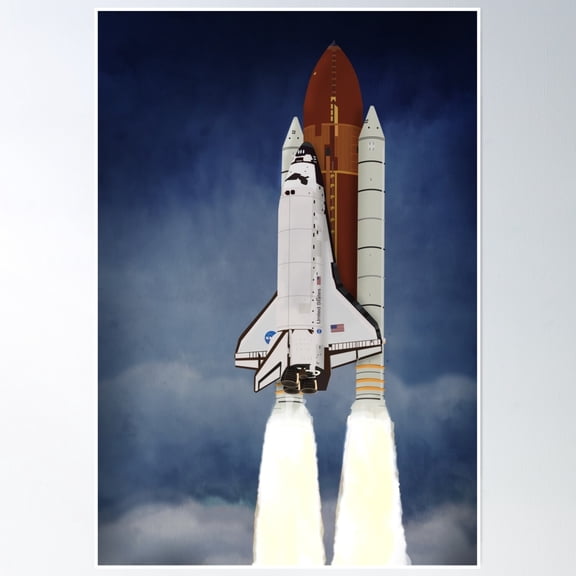 Space Shuttle 1981-2011 Poster Wall Art, Modern Wall Decor, 8x12 UNFRAMED