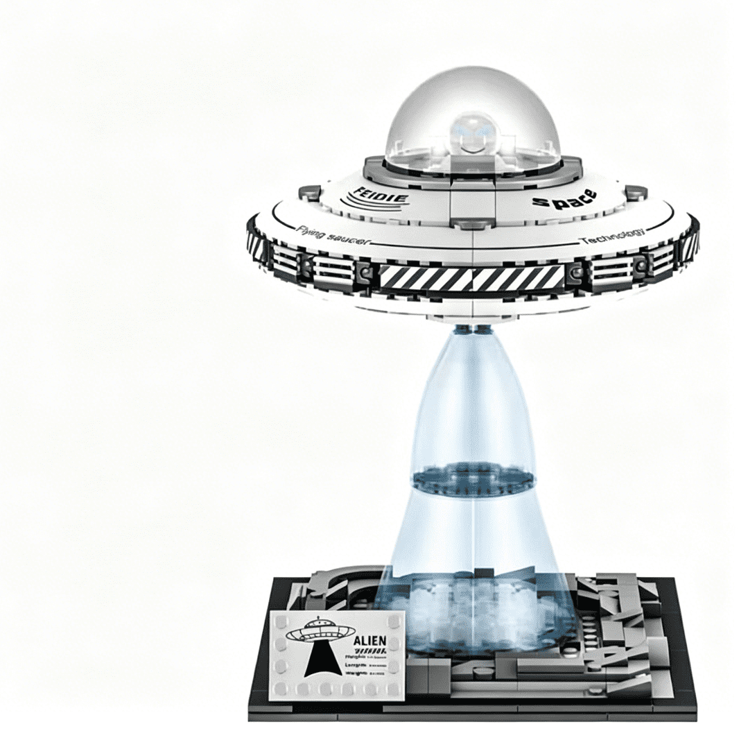 Space Shuttle Building Block Sets, Galaxy UFOs Spaceship Model Kit, Milky Way Space Ship Building Toys