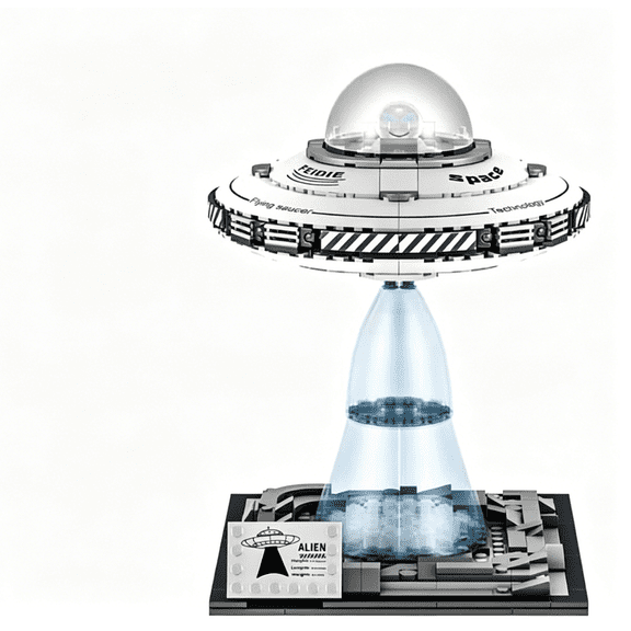 Space Shuttle Building Block Sets, Galaxy UFOs Spaceship Model Kit, Milky Way Space Ship Building Toys