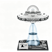 Space Shuttle Building Block Sets, Galaxy UFOs Spaceship Model Kit, Milky Way Space Ship Building Toys