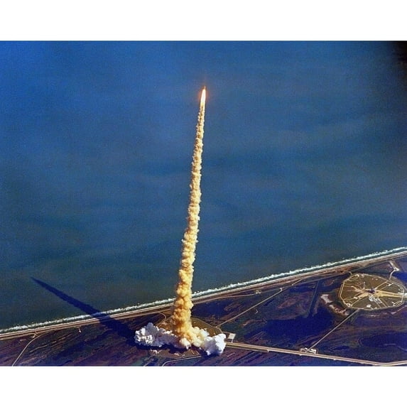 Space Shuttle Columbia On A Pillar Of Exhaust As It Begins Its Ten-Day Mission On Oct.22 History