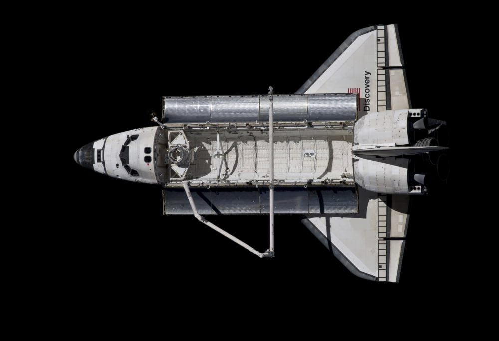 Space Shuttle Discovery Canvas Art - Stocktrek Images (34 x 24)