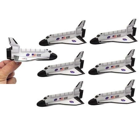 Space Shuttle Foam Gliders (5") Outer Space Cosmos Flying Toys. Plane Fun Jet (12 Gliders)
