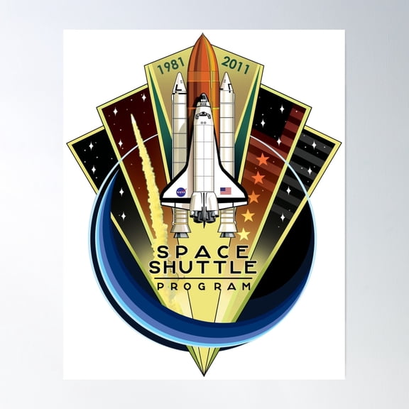 Space Shuttle Program: 30 Years Poster Wall Art, Modern Wall Decor, 8x12 UNFRAMED