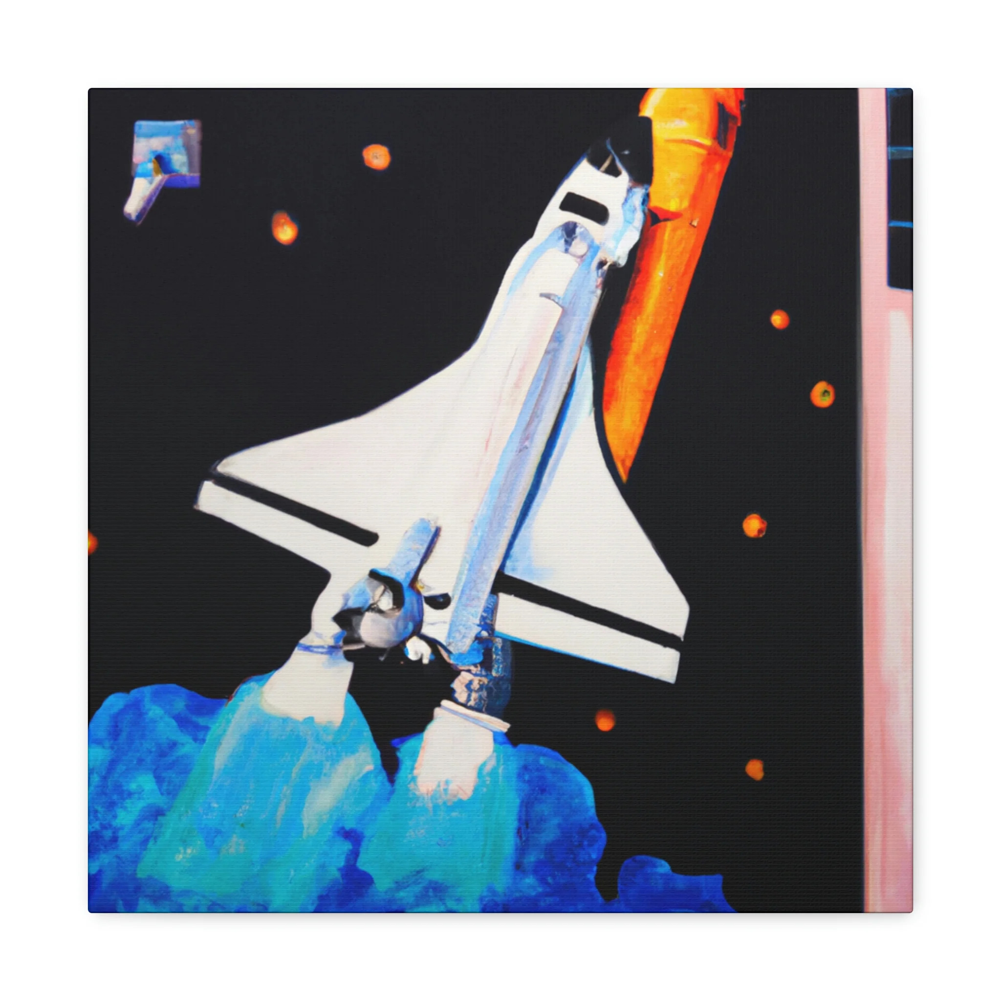 Space Shuttle Reimagined - Canvas - Walmart.com