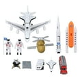 thumbnail image 1 of Space Shuttle Toy Smooth Edges Realistic Scale Educational Spatial Imagination Alloy Rocket Ship Set for Kids Children Gift, 1 of 21