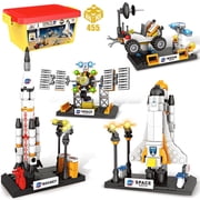 EP EXERCISE N PLAY Space Shuttle Space Rocket Building Blocks Set STEM Toy 455 Pieces for Kids Ages 6-12