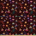 thumbnail image 1 of Ambesonne Space Fabric by the Yard Upholstery, Alien Planets and UFOs, 2 Yards, Multicolor, 1 of 4
