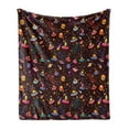 thumbnail image 1 of Space Soft Flannel Fleece Blanket, Cosmos Design with Shooting Stars and Colorful Polka Dots Alien Spacecrafts Cartoon, Cozy Plush for Indoor and Outdoor Use, 60" x 80", Multicolor, by Ambesonne, 1 of 5