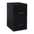 thumbnail image 1 of Space Solutions 18" Deep 2 Drawer Letter Width Vertical File Cabinet, Black, 1 of 19