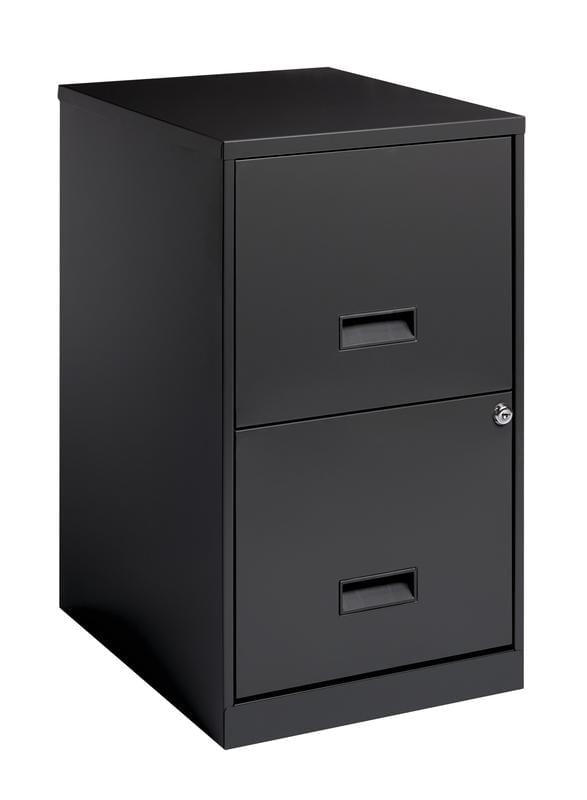 Space Solutions 18" Deep 2 Drawer Letter Width Vertical File Cabinet, Charcoal