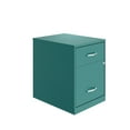 thumbnail image 1 of Space Solutions 18" Deep 2 Drawer Letter Width Vertical File Cabinet with Accessory Drawer, Teal, 1 of 18