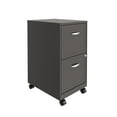 thumbnail image 1 of Space Solutions 18" Deep 2 Drawer Mobile Letter Width Vertical File Cabinet, Charcoal, 1 of 16