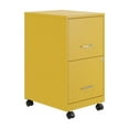 thumbnail image 1 of Space Solutions 18" Deep 2 Drawer Mobile Letter Width Vertical File Cabinet, Yellow, 1 of 15