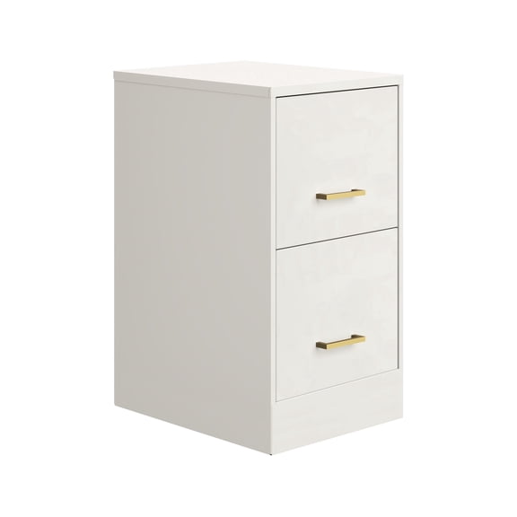 Space Solutions 2-Drawer Steel File Cabinet, Letter-Size, White