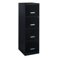 thumbnail image 1 of Space Solutions 18" Deep 4 Drawer Smart Letter Width Vertical File Cabinet, Black, 1 of 15