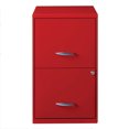 thumbnail image 1 of Space Solutions 18 Inch Wide 2 Drawer Organizer Cabinet for Office, Red, 1 of 4