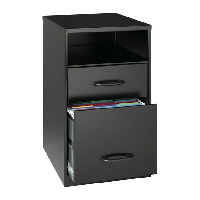 Space Solutions 18in. 2 Drawer Organizer, Black