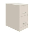 thumbnail image 1 of Space Solutions 22" Deep 2 Drawer Mobile Smart Letter Width Vertical File Cabinet, Stone, 1 of 7