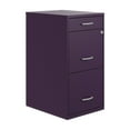 thumbnail image 1 of Space Solutions 3 Drawer Letter Width Vertical File Cabinet with Pencil Drawer, Midnight Purple, 1 of 6