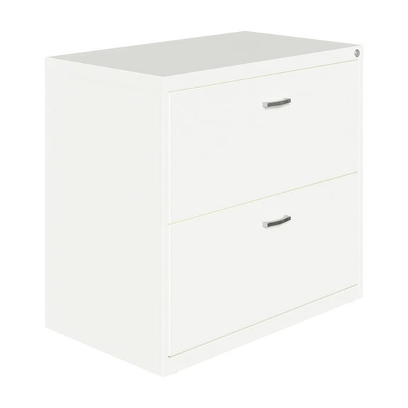 Space Solutions 30 inch Wide 2 Drawer Lateral File Cabinet for Home or Office, White