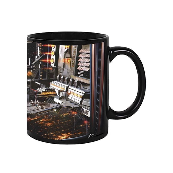 Space Station Landing Bay Mug - Anthony Chirstou Designs,