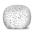 thumbnail image 1 of Space Storage Toy Bag Chair, Black Wavy Lines and Stars Simple Design Large Little Shapes Universe Theme, Stuffed Animal Organizer Washable Bag, Large Size, Dark Grey and White, by Ambesonne, 1 of 3