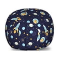 thumbnail image 1 of Space Storage Toy Bag Chair, Cosmonaut Cat Flying to Outer Space Rockets Science Fiction Kitty Stars, Stuffed Animal Organizer Washable Bag, Large Size, Pale Blue Mustard Indigo, by Ambesonne, 1 of 3