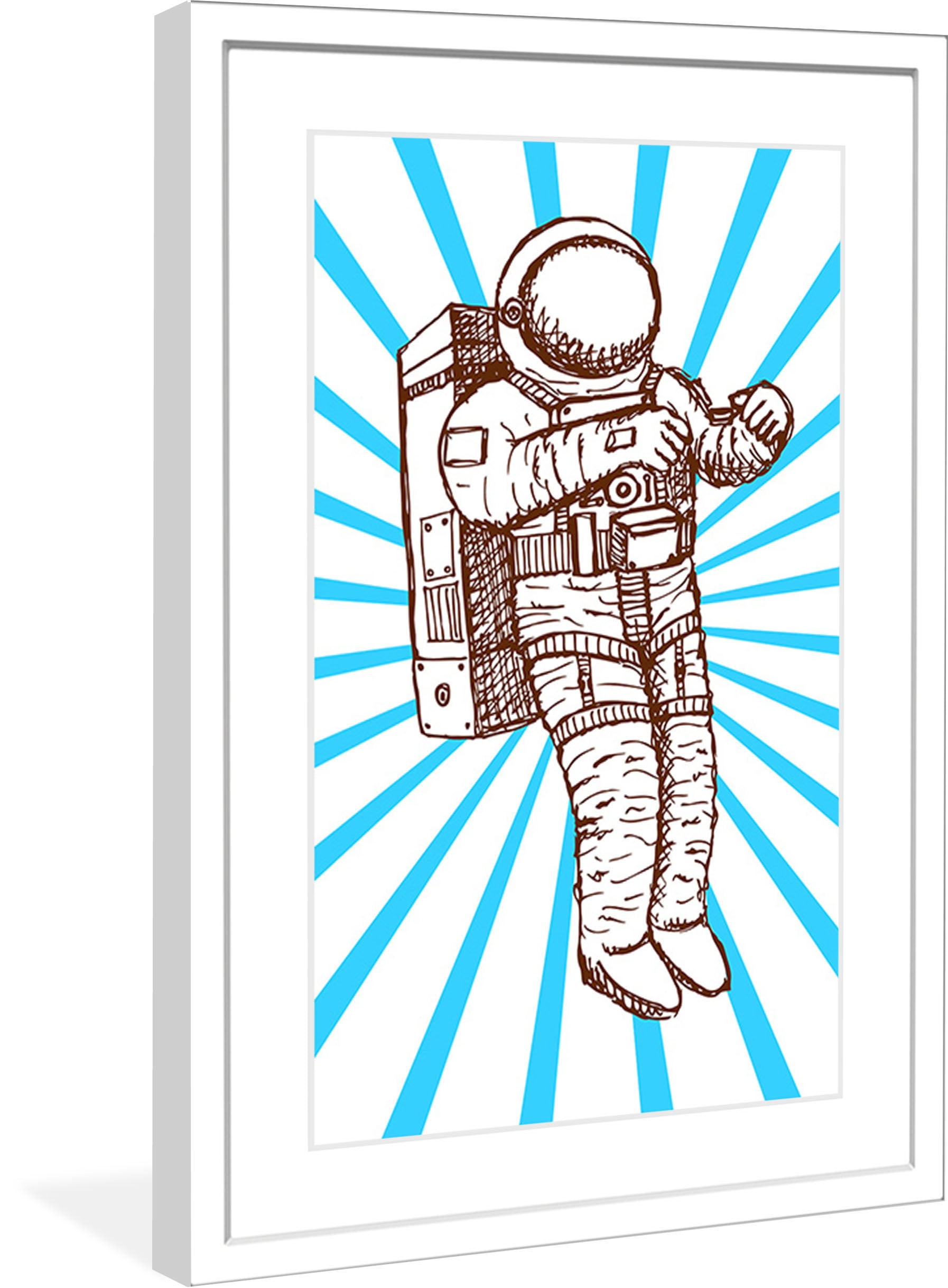 "Space Suit" Framed Painting Print