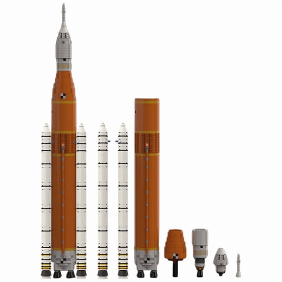 Space Super Heavy Launch Vehicle System Artemis SLS Building Blocks Bricks Toys
