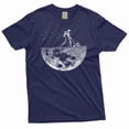 thumbnail image 1 of Space T-shirt Astronaut on the moon abstract art creative tee shirt birthday gift for him her (X-Large Navy Blue), 1 of 7