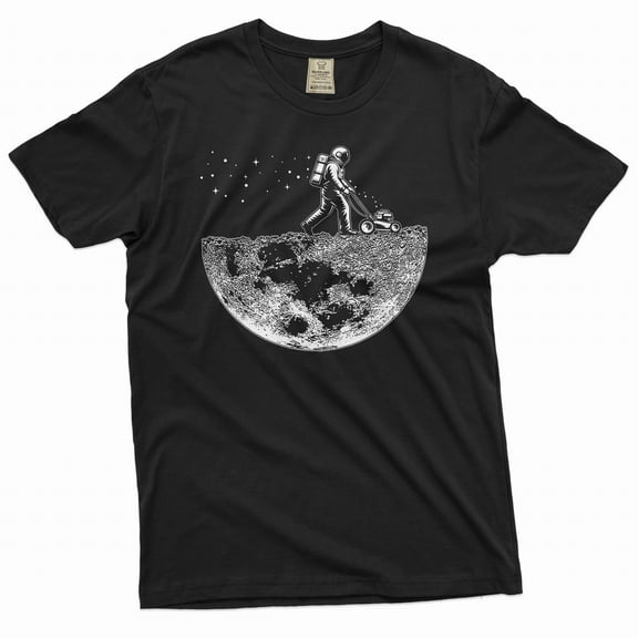 Space T-shirt Astronaut on the moon abstract art creative tee shirt birthday gift for him her