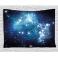 thumbnail image 1 of Space Tapestry, Bright Celestial Supernova Scenery Dynamic Energy Andromeda Mystical Explosion Picture, Wall Hanging for Bedroom Living Room Dorm Decor, 80W X 60L Inches, Blue, by Ambesonne, 1 of 2