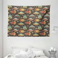 thumbnail image 1 of Space Tapestry, Outer Space Elements Rockets UFO and Crafts Stars Heavenly Bodies Funny Alien Cartoon, Wall Hanging for Bedroom Living Room Dorm Decor, 80W X 60L Inches, Multicolor, by Ambesonne, 1 of 2