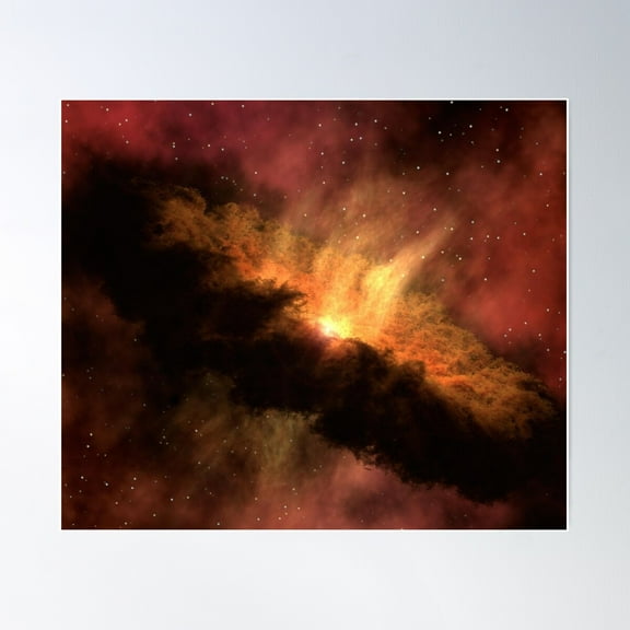 Space Telescope View Of The Universe Poster Wall Art, Modern Wall Decor For Living Room Bedroom, 8x12 UNFRAMED