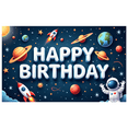 thumbnail image 1 of Space Theme Banner Decorative Elements Astronaut Planets Stars for Kids Party Indoor Celebration, 1 of 8