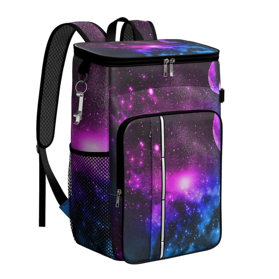 Space-Themed Backpack Cooler, Galaxy Design, Insulated and Leakproof for Outdoor Adventures, Perfect for Sci-Fi Lovers