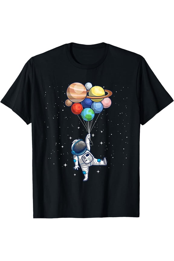 Space Themed For Men Women Outer Space Moon Galaxy Astronaut T-Shirt