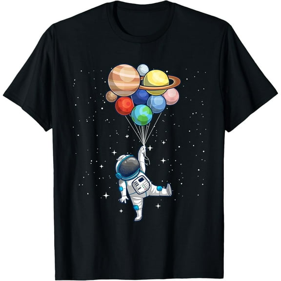 Space Themed For Men Women Outer Space Moon Galaxy Astronaut T-Shirt